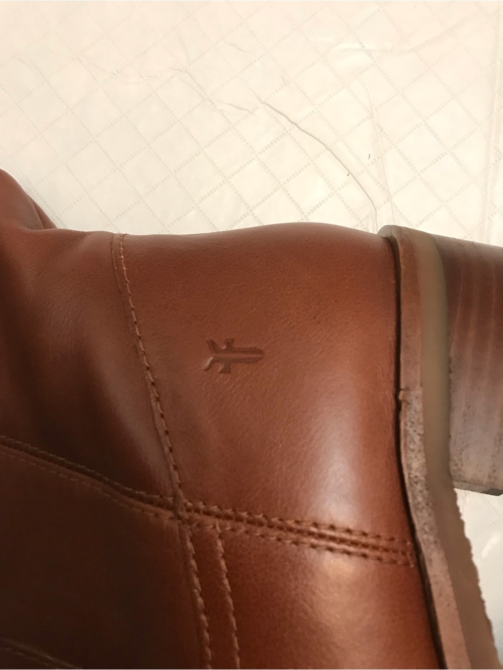 Frye Women's Tall Leather Riding Boots in Chestnut - Picture 12 of 16